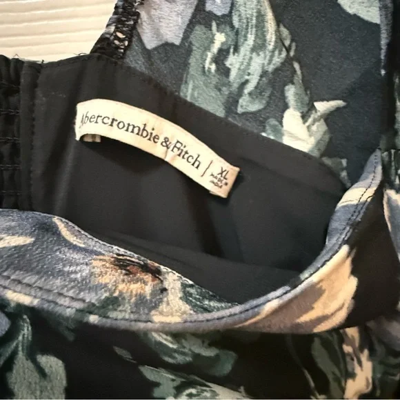 Abercrombie & Fitch Long Sleeve Square Neck Midi Dress Size XL - Picture 4 of 5